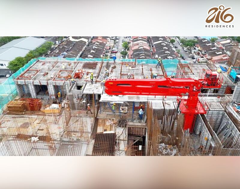 216 Residences progress image (official source)