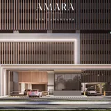 Amara Residences main entrance, official developer render marked Artist Impression