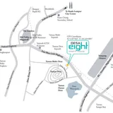 Desa Eight location map from official brochure