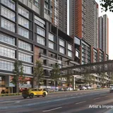 Emerald 9 official developer render — retail street level and linked pedestrian bridge, artist's impression (GuocoLand Malaysia)