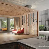 Emerald 9 facility deck / resident lounge, official developer render, artist's impression (GuocoLand Malaysia)