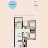 M Oscar floor plan from the official project page