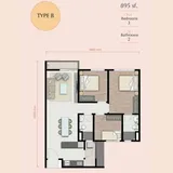 M Oscar floor plan from the official project page
