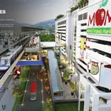 Saville @ Cheras retail podium and MRT link bridge, official brochure visual (artist's impression)