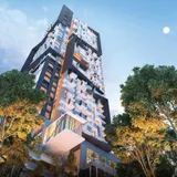 SKYLUXE On The Park tower facade, official developer render (SkyWorld Development)