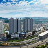 You City III aerial view showing proximity to Taman Suntex MRT station